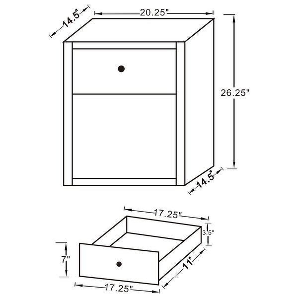 Coaster Furniture Coquette 1-drawer Rectangular Accent Table Mirror