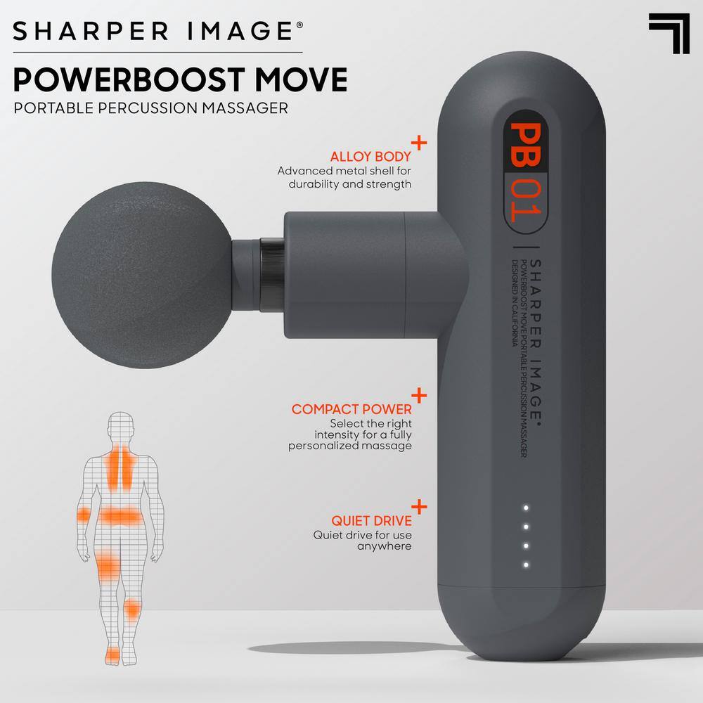 Sharper Image Powerboost Move Portable Percussion Massager 1014502