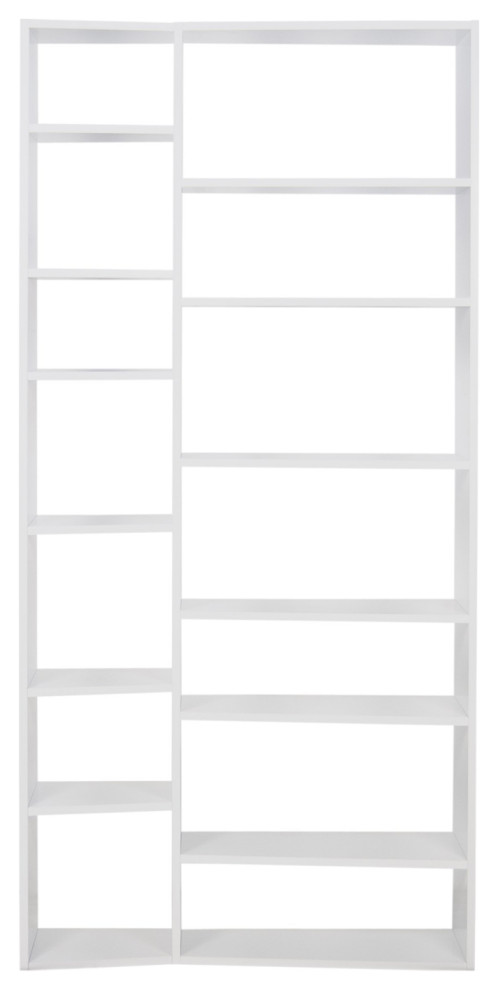 Modern White Modular Display Bookcase   Contemporary   Bookcases   by Plush Pod Decor  Houzz