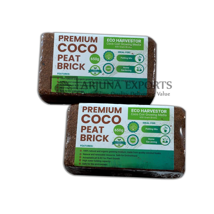 Best Quality Good Selling Natural Coir Pith Coco Coir 650 Gram Bricks for Potting Mix Home Gardening at Wholesale Price