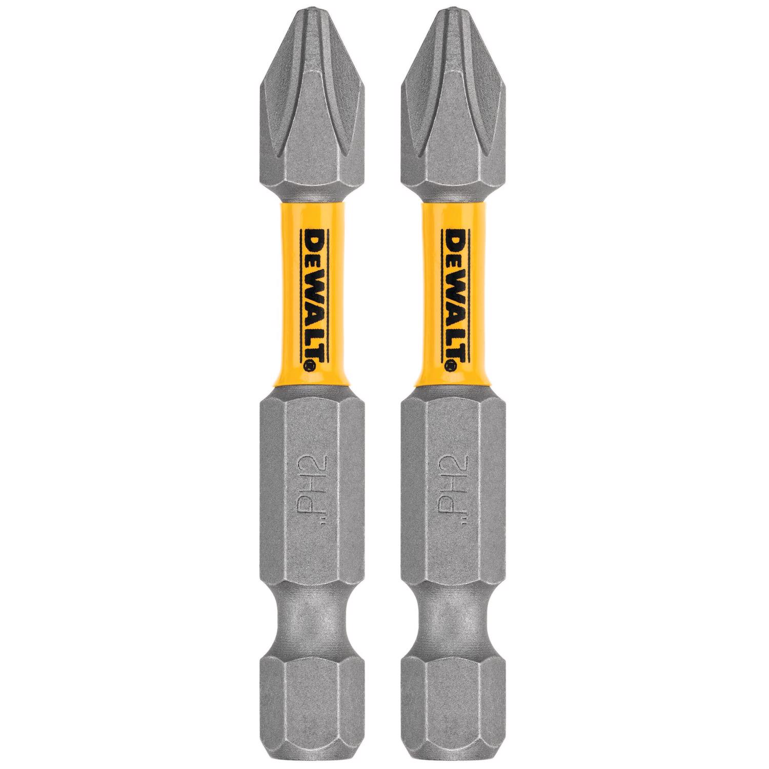 DW Max Fit Phillips #2 X 2 in. L Screwdriver Bit Set Steel 2 pk