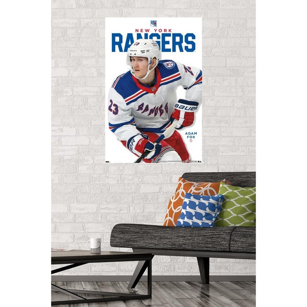 Trends International Nhl New York Rangers Adam Fox Feature Series 23 Unframed Wall Poster Prints