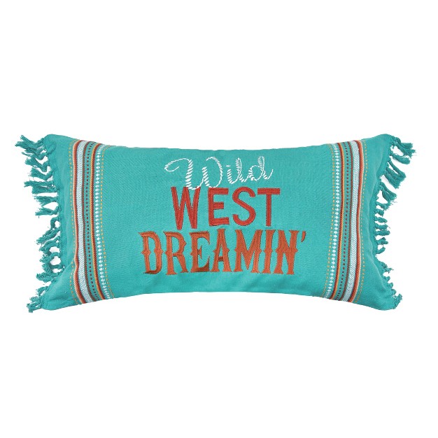 X 24 quot Wild West Dreamin x27 Woven Throw Pillow