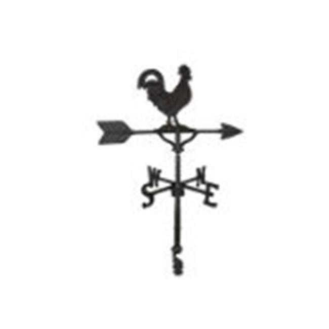 Montague Metal Products WV-276-SB 200 Series 32 In. Black Rooster Weathervane