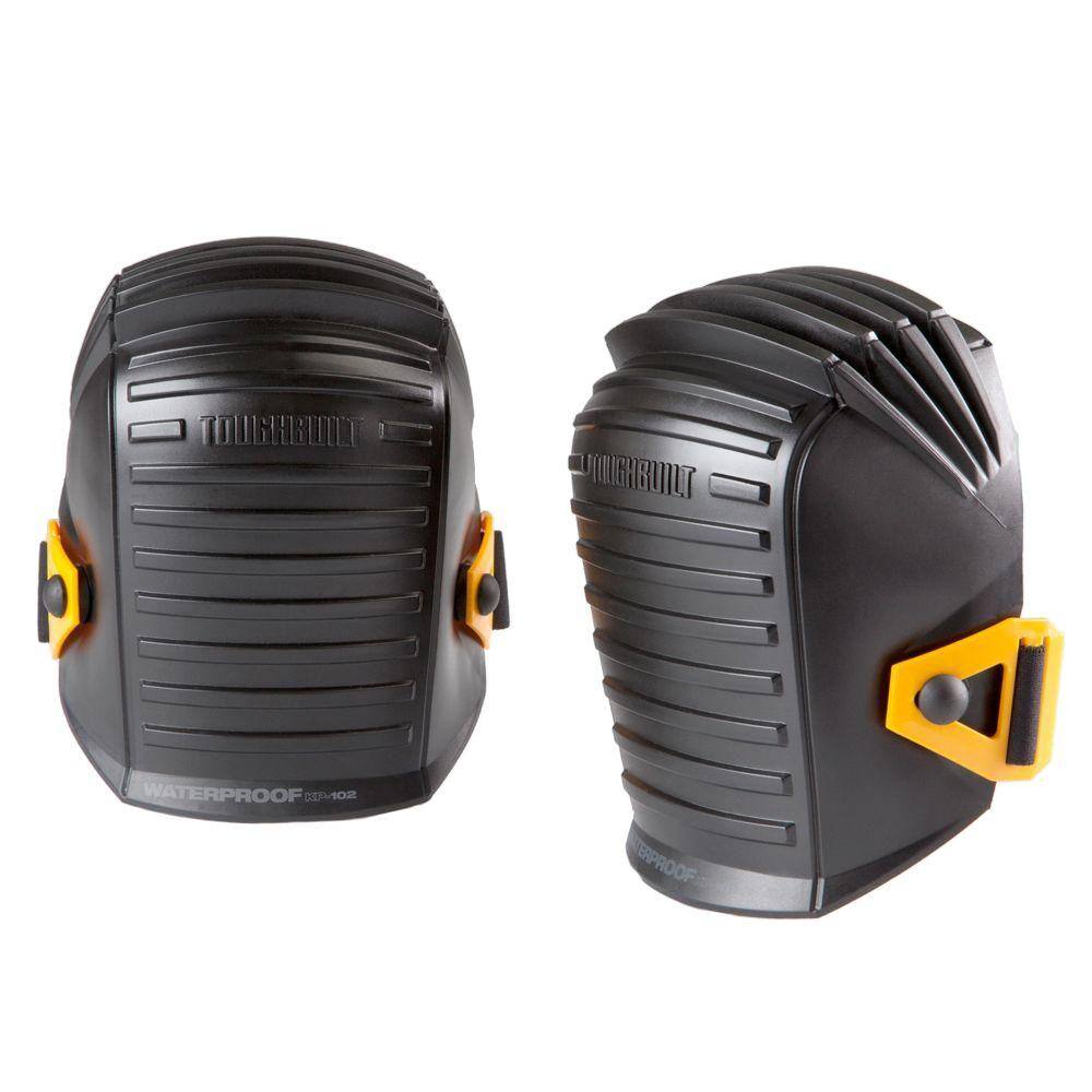 TOUGHBUILT Waterproof Black Knee Pads with flexible accordion construction TB-KP-102