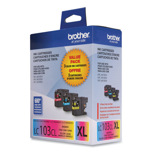 Brother LC1033PKS Innobella High-Yield Ink， 600 Page-Yield， Cyan/Magenta/Yellow