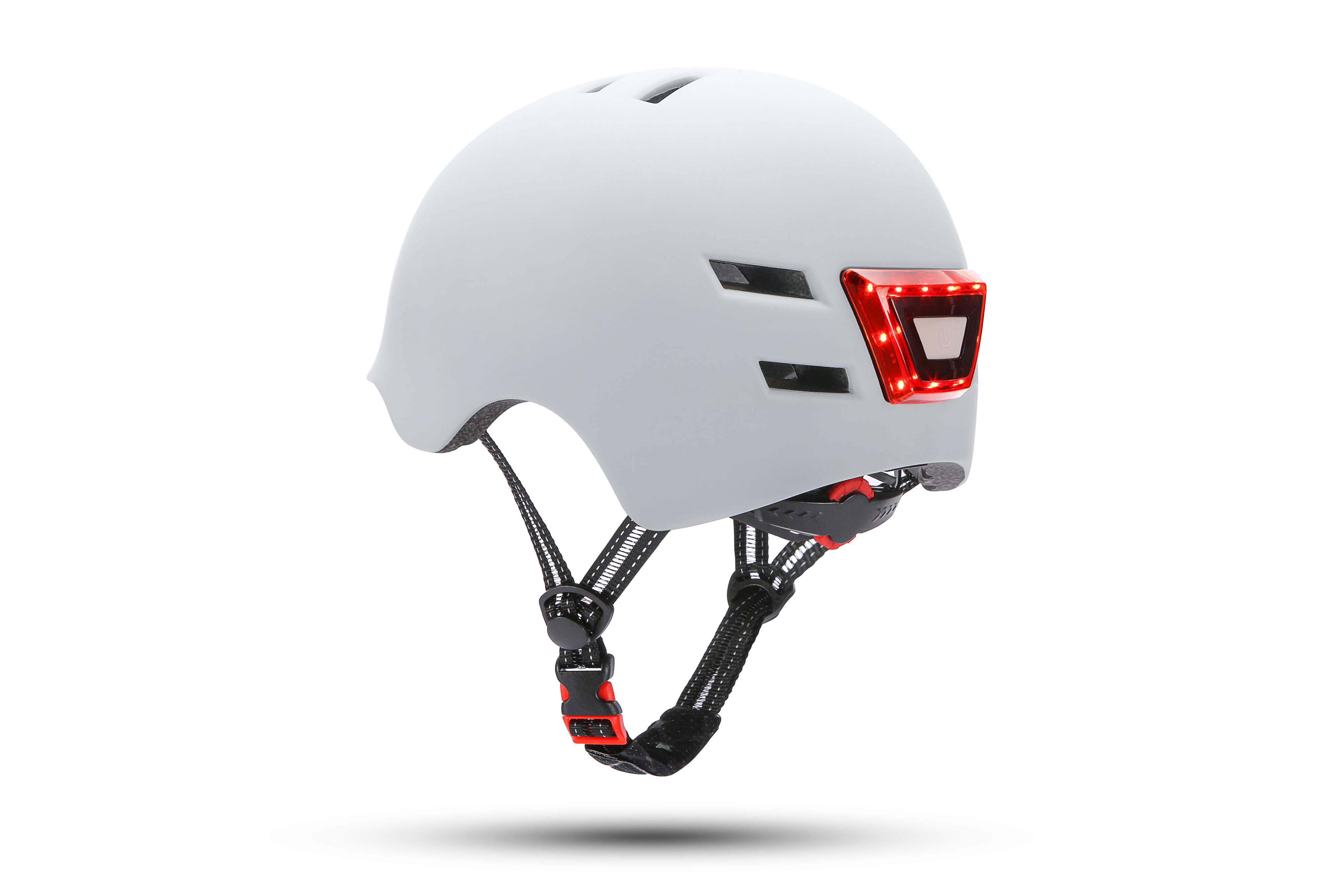 For Xiaomi Scooter Urban White Protective Helmet Adult Bike Accessories With LED Front And Rear Light