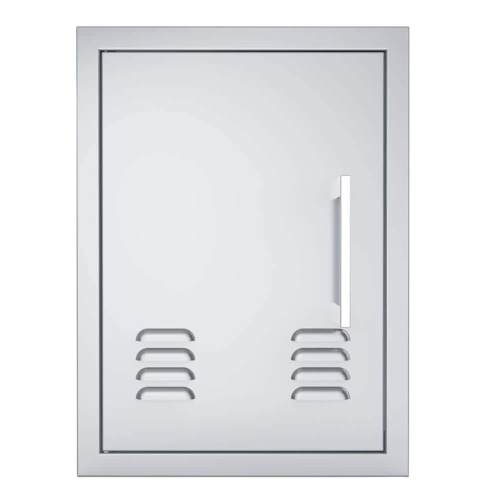 Sunstone Signature Series 17 in. x 23 in. 304 Stainless Steel Left Swing Vertical Vented Door BA-VDVL1420