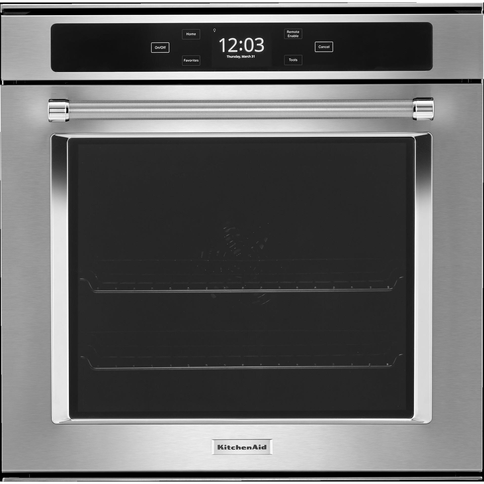 KitchenAid 24-inch, 2.9 cu. ft. Built-in Single Wall Oven with Wi-Fi Connectivity YKOSC504PPS