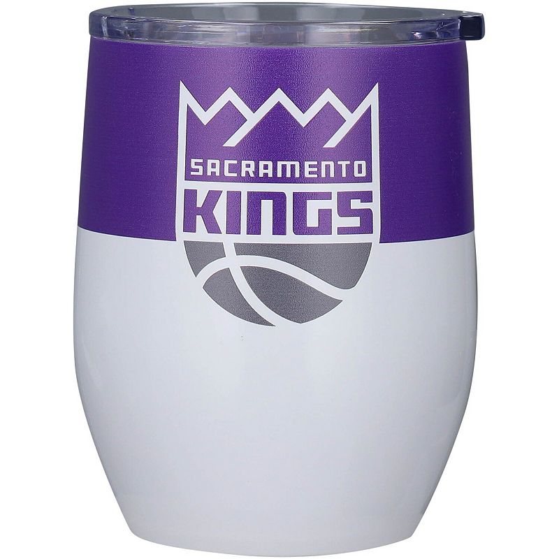 Sacramento Kings 16oz. Colorblock Stainless Steel Curved Tumbler