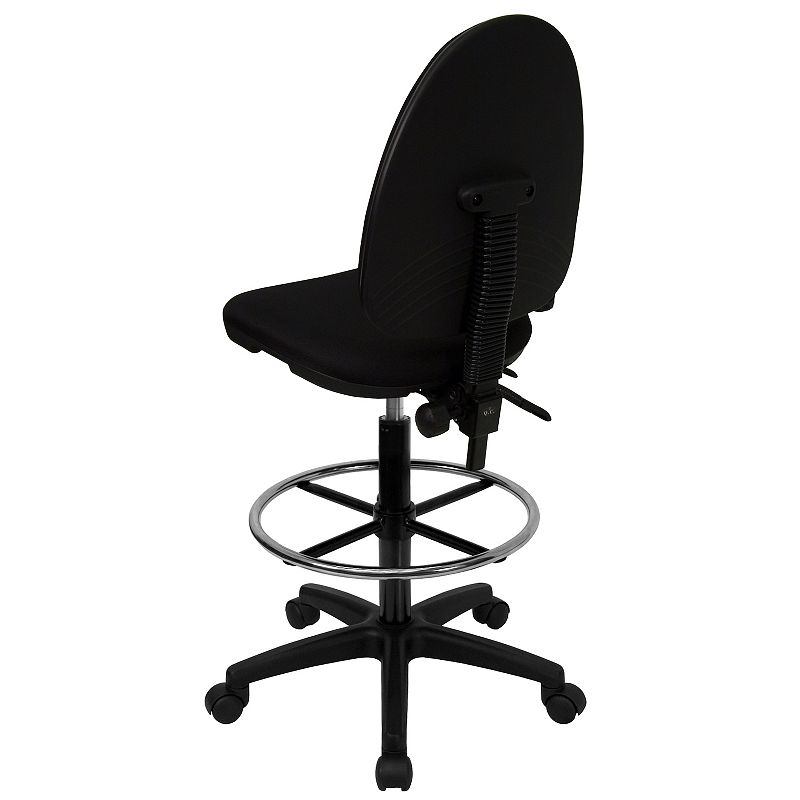 Flash Furniture Lenora Adjustable Mid-Back Ergonomic Drafting Desk Chair