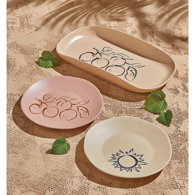 Tagltd Peaches Appetizer Plate