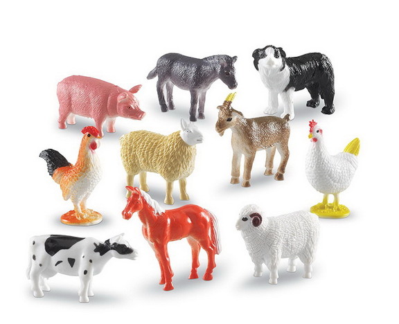 Learning Resources LER0810 Farm Animal Counters