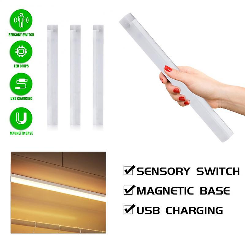 Wireless Led Motion Sensor Night Light Usb Rechargeable Night Lamp Under Cabinet For Kitchen