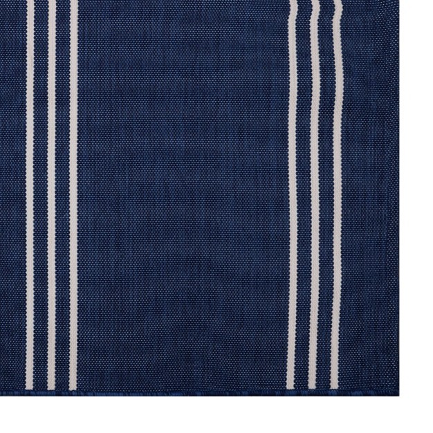 4 x27 X 6 x27 Outdoor Rug Stripe Navy