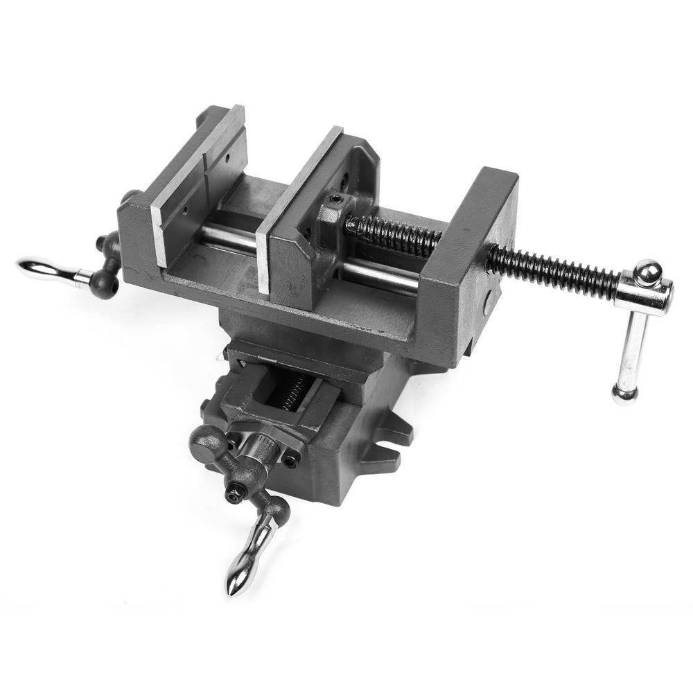 WEN 4.25 in. Compound Cross Slide Industrial Strength Benchtop and Drill Press Vise CV414