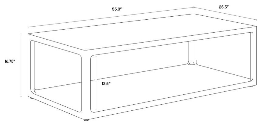 Doncaster Coffee Table   Transitional   Coffee Tables   by Sunpan Modern Home  Houzz