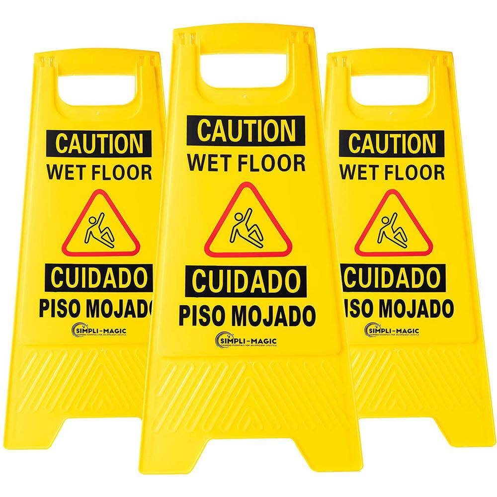 THE CLEAN STORE Wet Floor Signs (3-Pack) 192