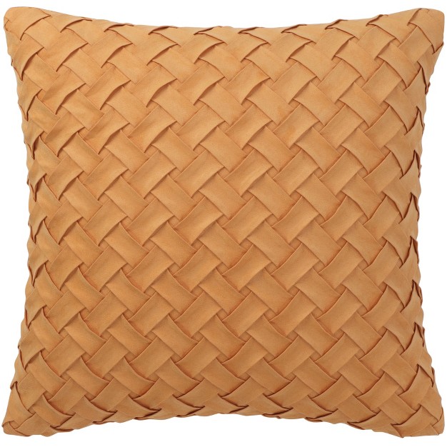 X 18 quot Polyester Stylish Basket Weave Pattern Decorative Pillow Cover Piccocasa