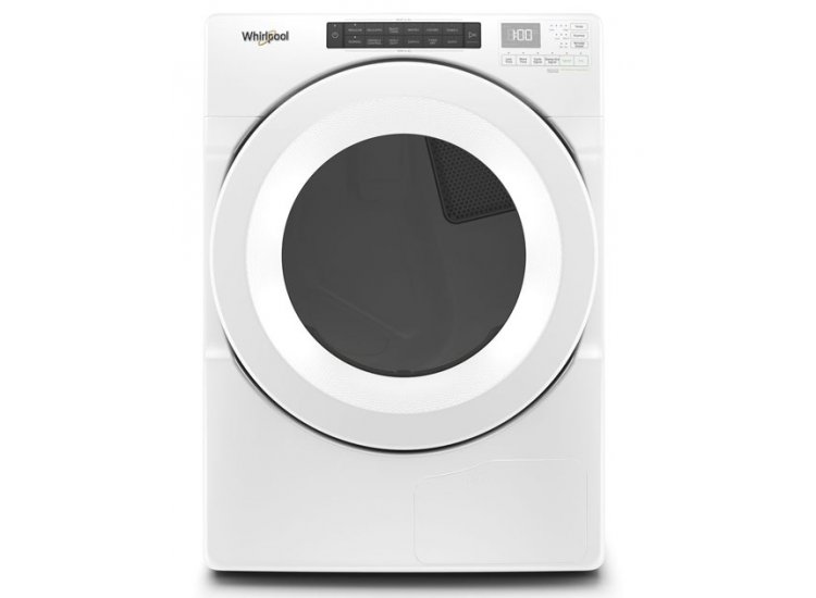 Whirlpool 7.4 Cu. Ft. White Front Load Electric Heat Pump Dryer With Intuitive Touch Controls， Advanced Moisture Sensing