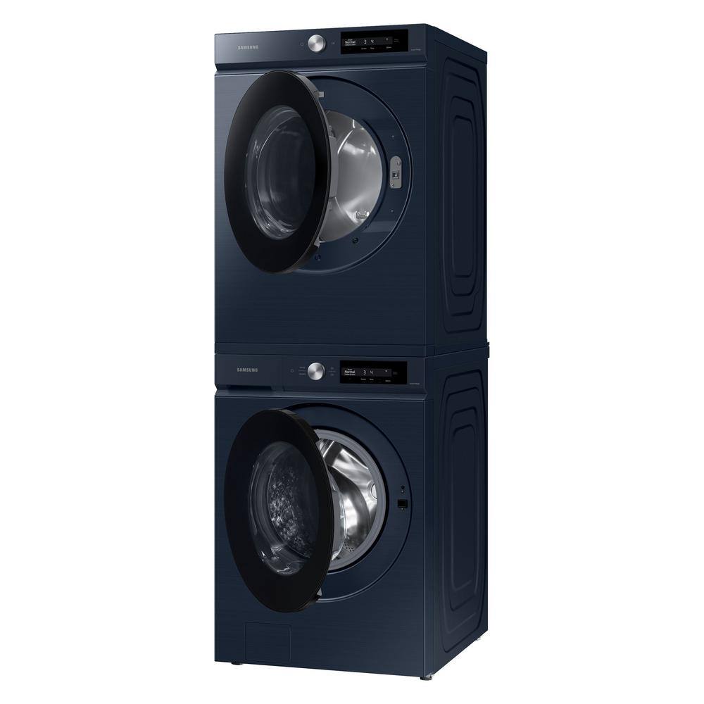  Bespoke 7.5 cu. ft. Large Capacity Vented Gas Dryer in Brushed Navy with Super Speed Dry and AI Smart Dial DVG46BB6700D