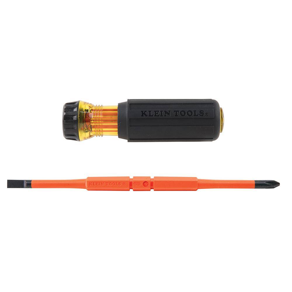 Klein Tools 14 in. Flip-Blade Insulated Screwdriver 32293R