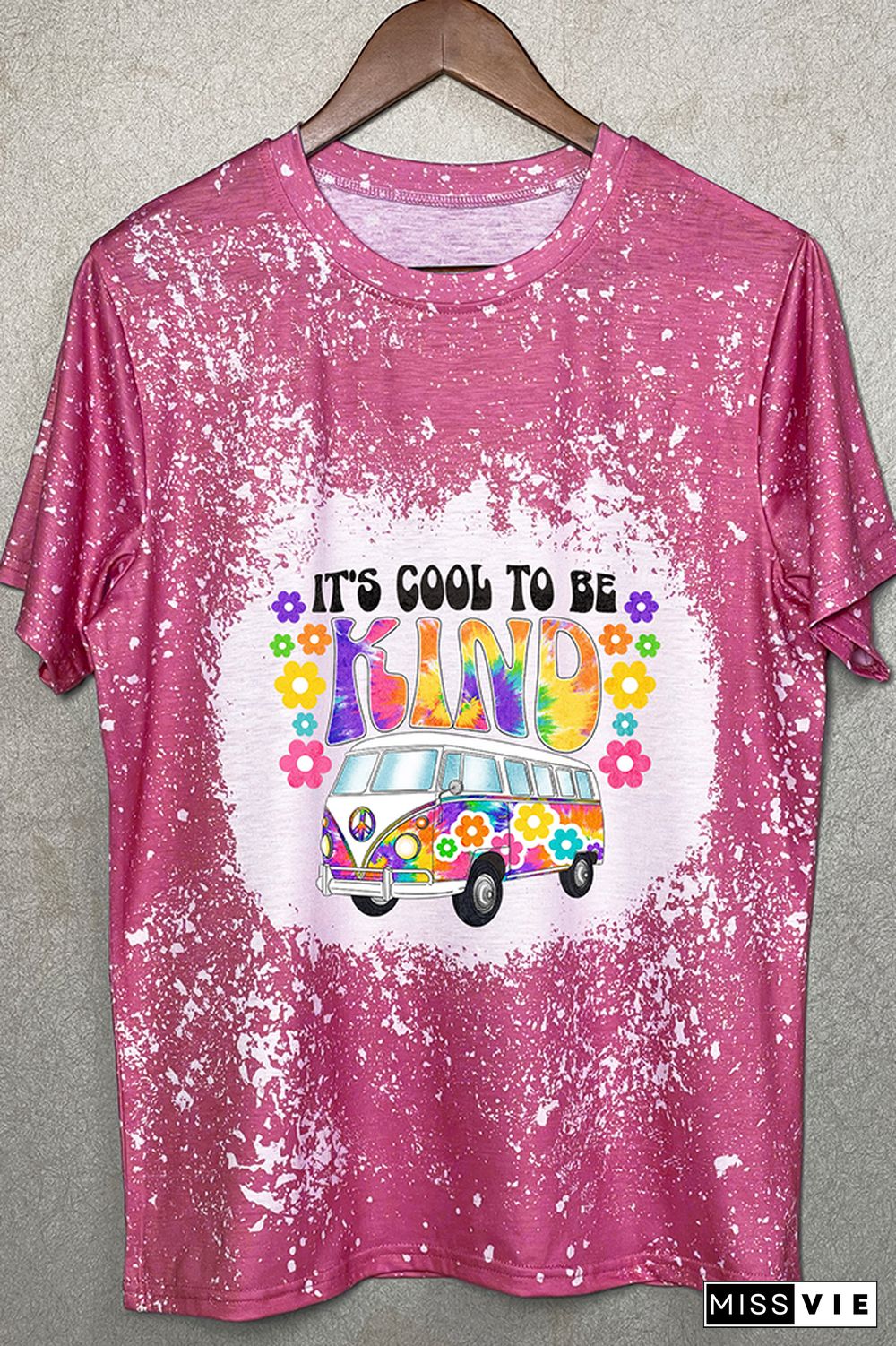 Cool To Be Kind Retro Bus Graphic Tee Wholesale