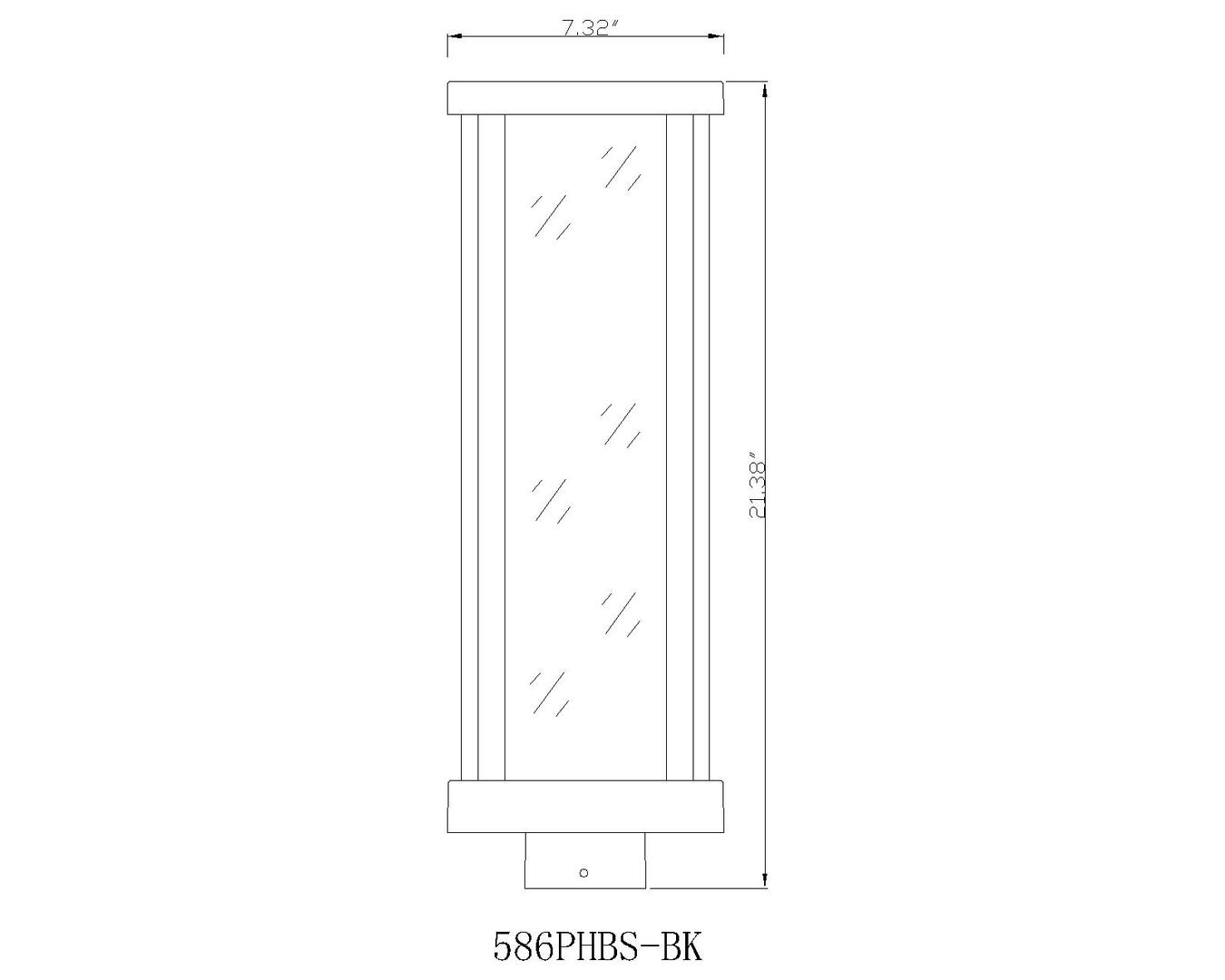 Z-Lite 586PHBSBK