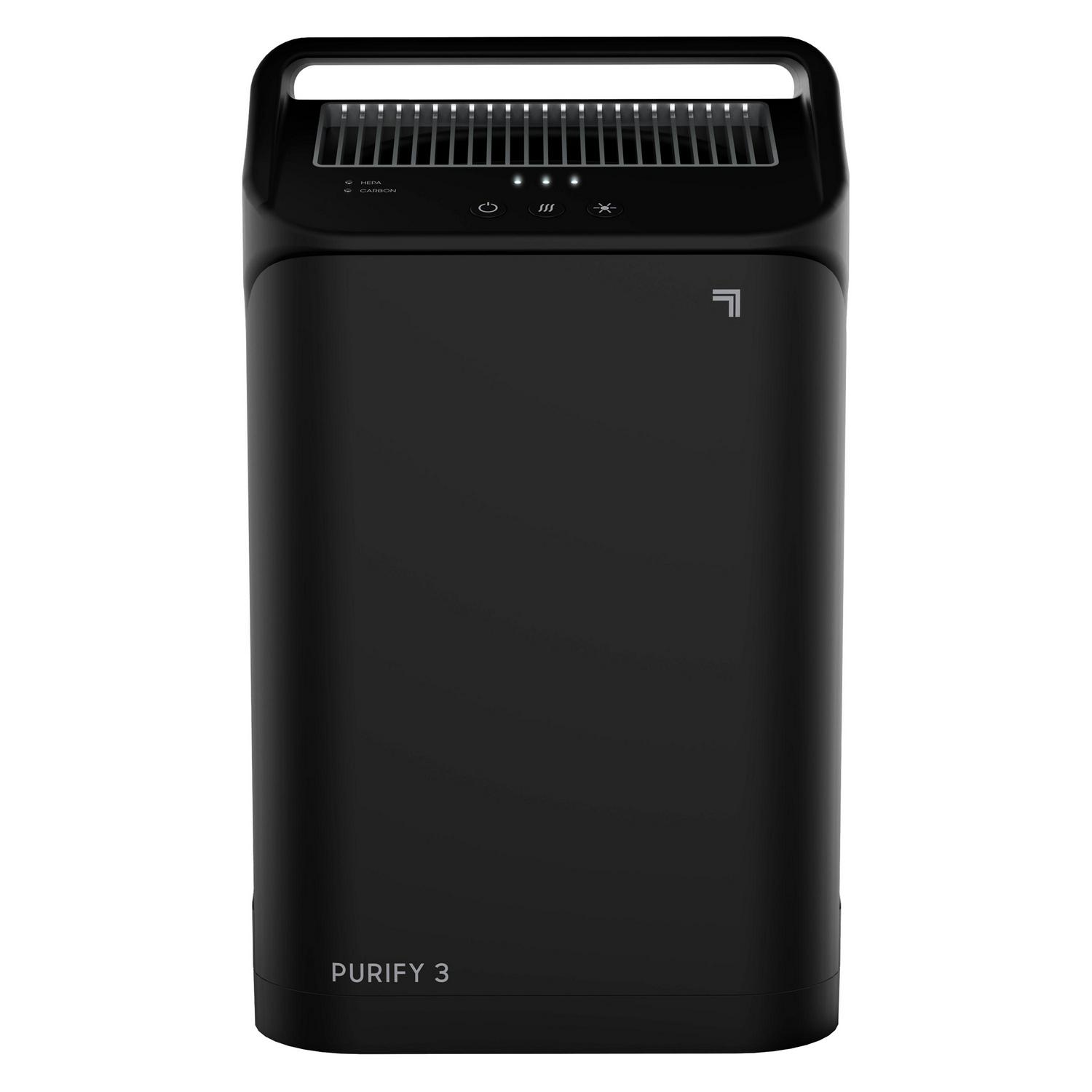 Sharper Image True HEPA Air Purifier， Covers up to 125 Sq. feet 3 Speed Settings， Black