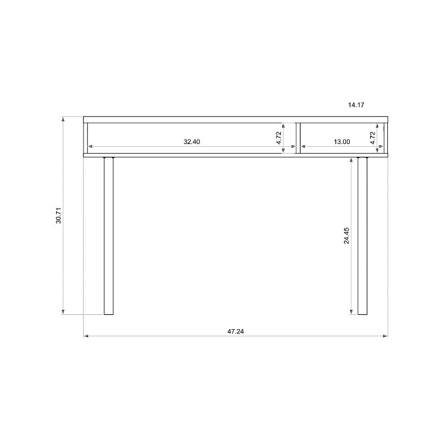 Windsor Console Accent Table Manhattan Comfort