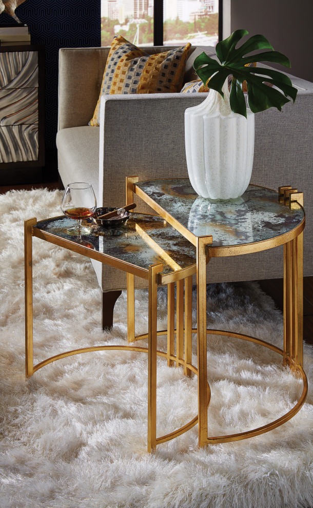 Rockefeller Nested Tables   Contemporary   Coffee Table Sets   by HedgeApple  Houzz