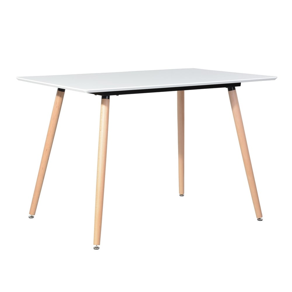 Homylin 43.3” Wooden White Dining Table