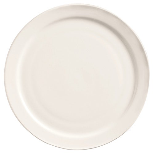 World Tableware 840-440N-15 Classic Plain Bright White China - Plate， Narrow 10-3/8