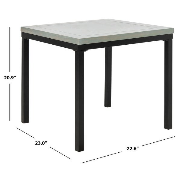 SAFAVIEH Dennis Ash Grey Side Table - 0