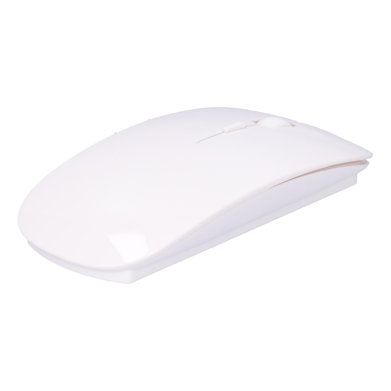 Wireless Mouse Smart Slim Portable 2.4g Cordless Mouse With Usb Receiver For Office Laptop Computer Tabletwhite