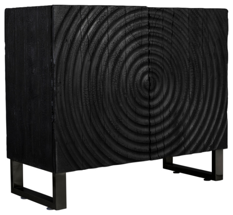 Black Acacia Modern Cabinet  Dutchbone Coals   Transitional   Accent Chests And Cabinets   by Oroa   Distinctive Furniture  Houzz