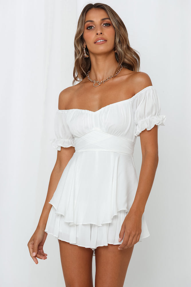 Proper Credit Romper White