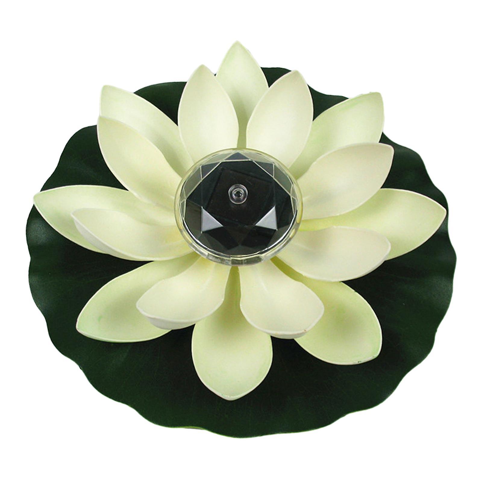 Floating Lotus Lights Waterproof Pool Artificial Lotus Pool Lights White