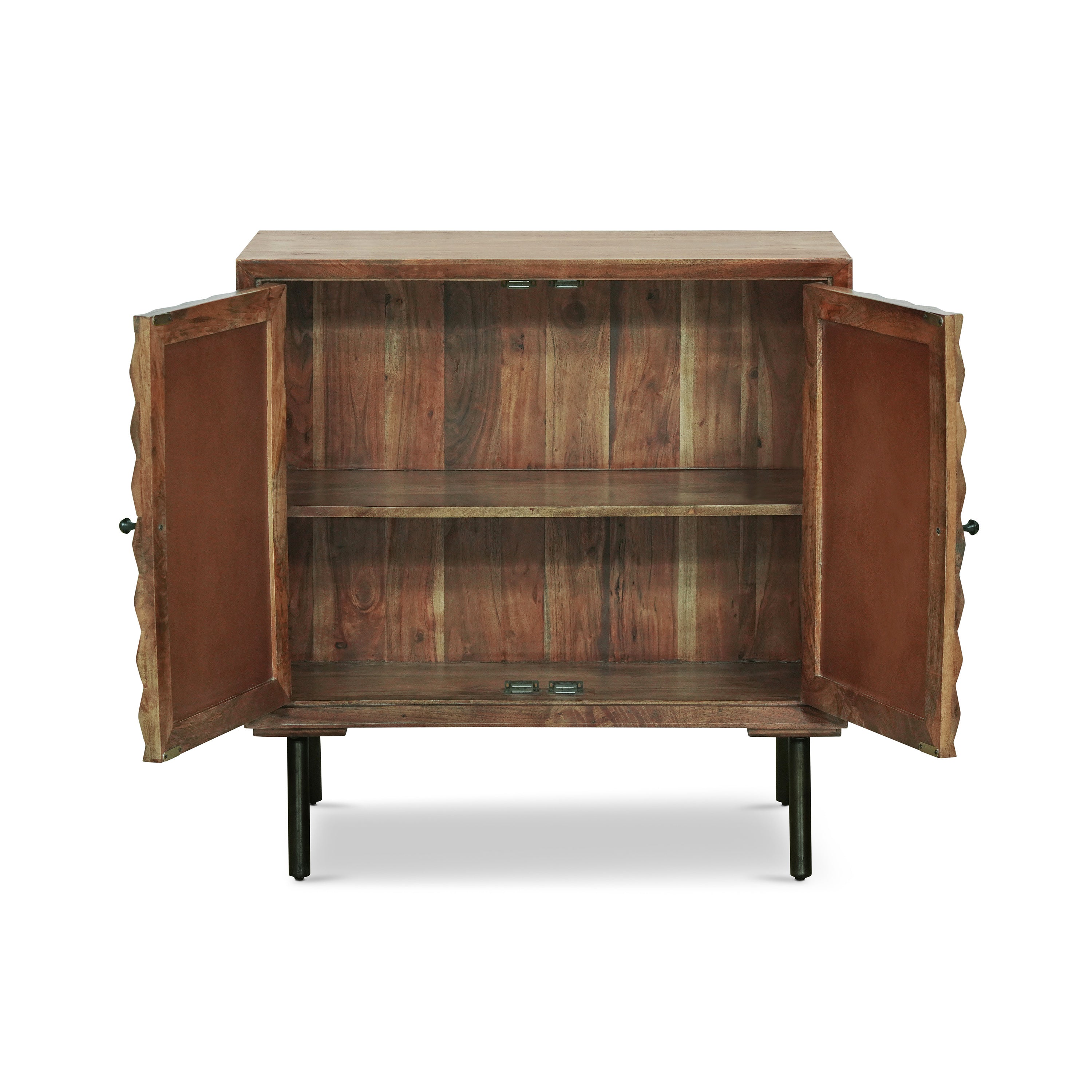 Yordani Mid-Century Modern Handcrafted Mango Wood Sideboard