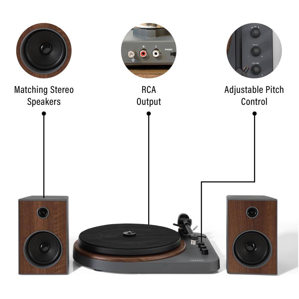 Crosley T160 Shelf System in Gray T160A-GY