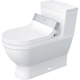 Duravit Starck 3 1-Piece 1.28 GPF Single Flush Elongated Toilet in White Seat Not Included 2120510001