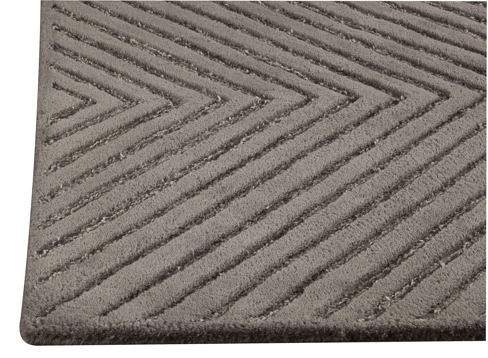 Union Square Collection Hand Tufted Wool Rug in Grey