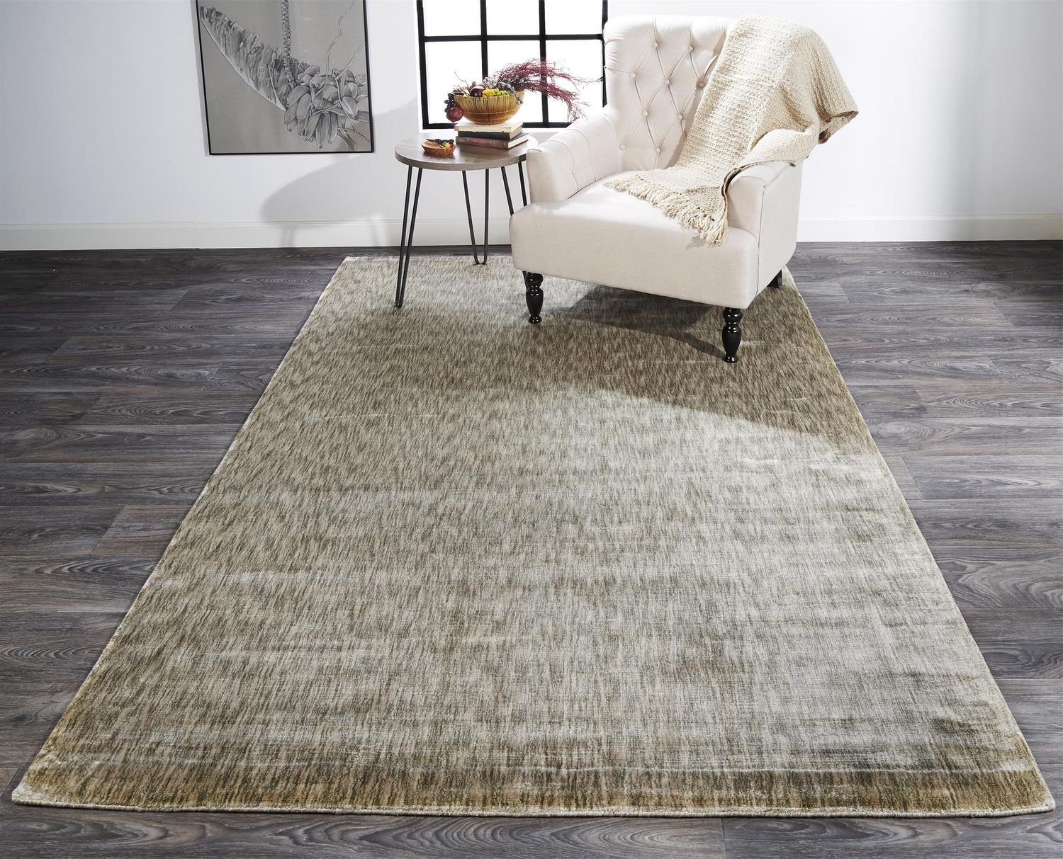 Nantes Hand Woven Silver Gray Rug by BD Fine