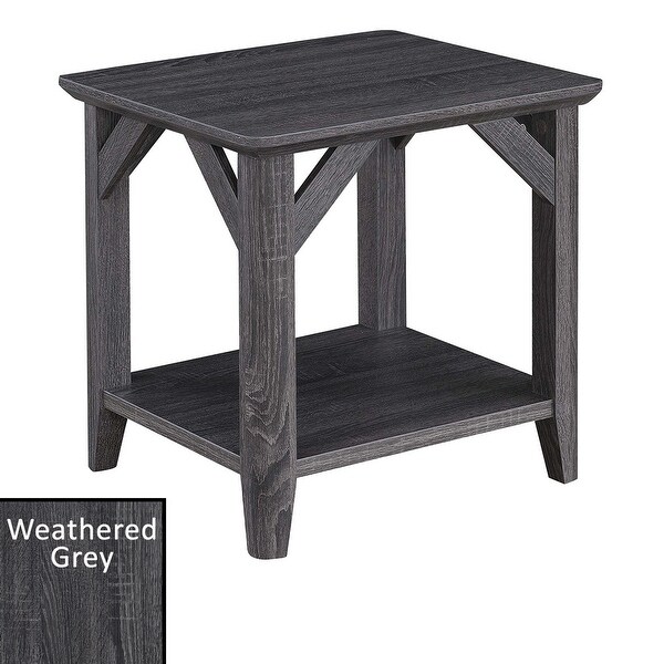 The Gray Barn West End Table with Shelf