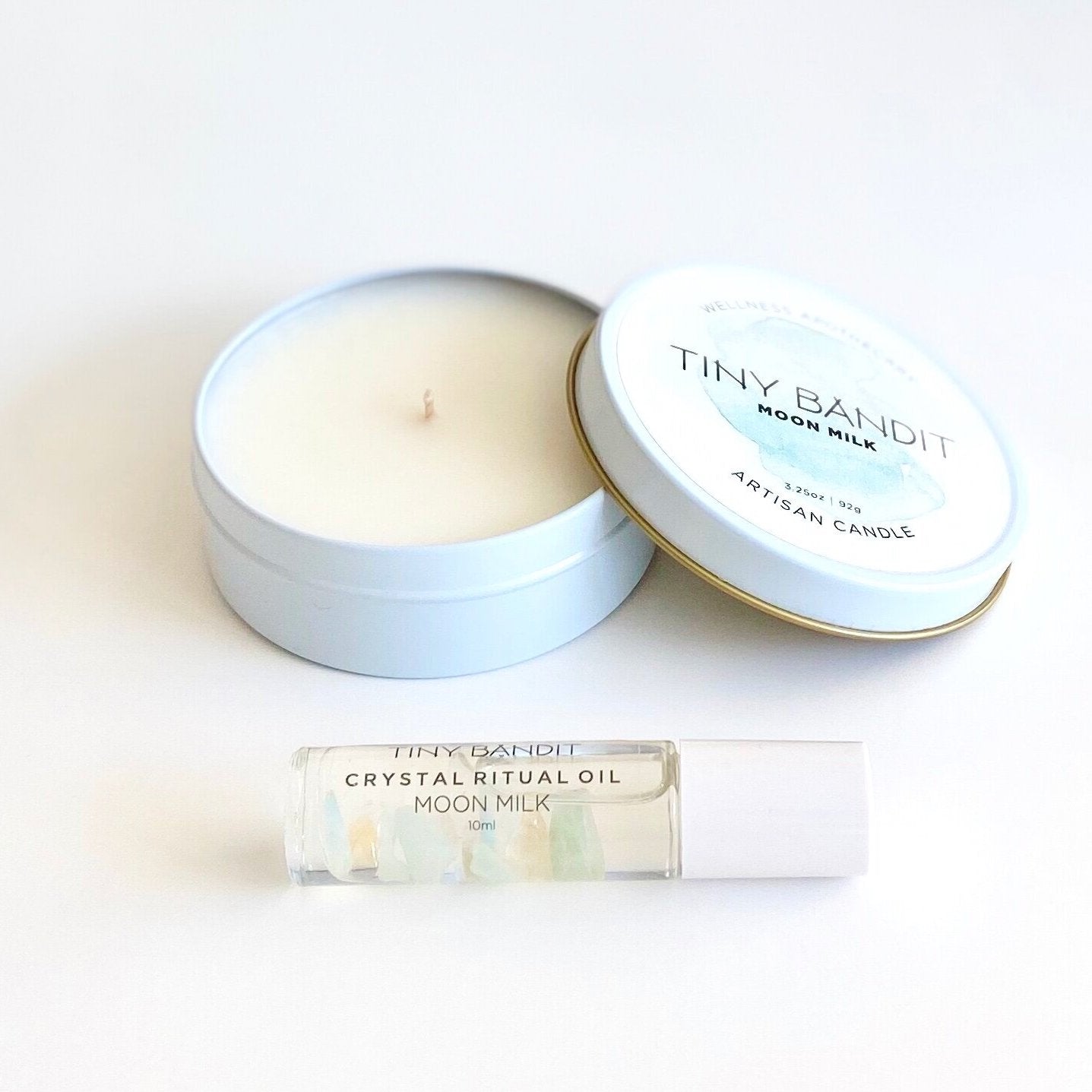 Travel Candle + Crystal Ritual Oil Gift Set