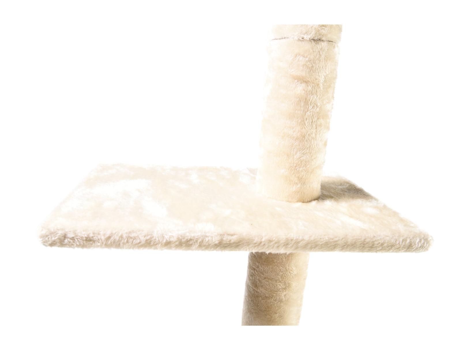 Cat Craft 4-Level Adjustable Floor to Ceiling Cat Tree with Sisal Post (7.5-9' Ceiling) Cream