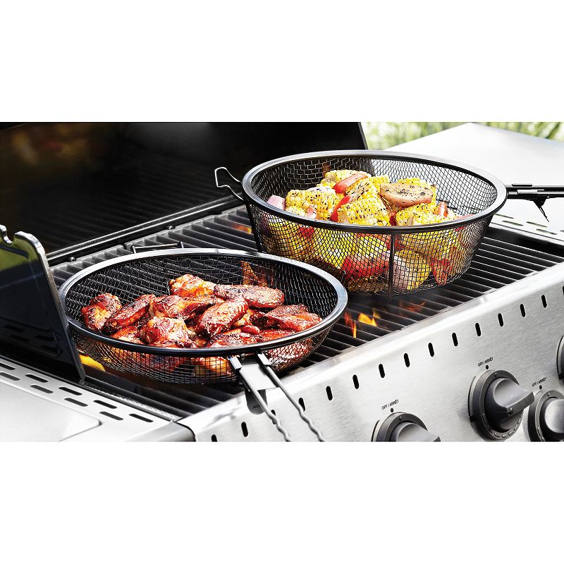 Outset Chef's Jumbo Outdoor Grill Basket and Skillet