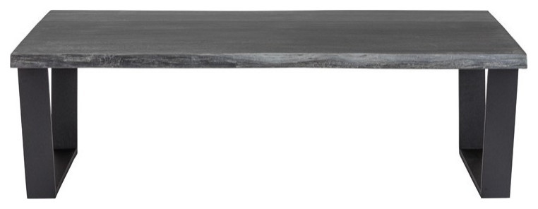 Aidy Coffee Table oxidized grey oak top   Industrial   Coffee Tables   by Virgil Stanis Design  Houzz