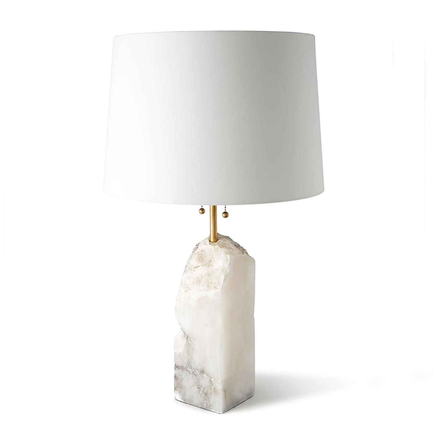 Raw Alabaster Table Lamp