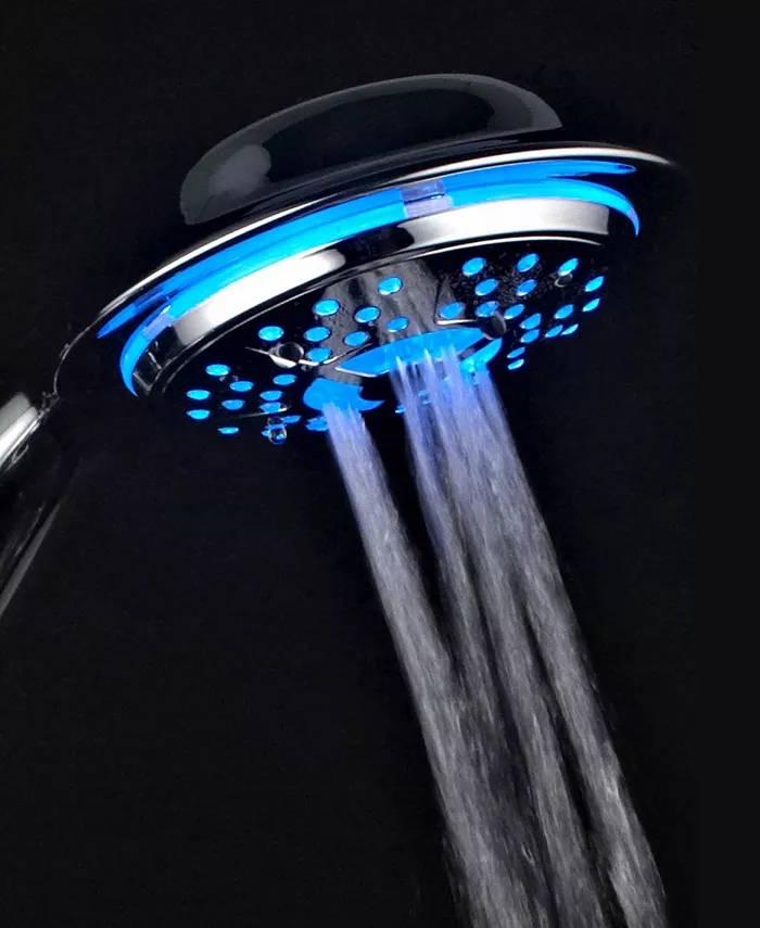 Powerspa 3-Color LED Shower Twin Showerhead Combo System